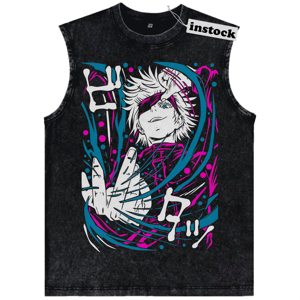 Satoru Gojo Tank Top, Jujutsu Kaisen Tank Top, Anime Tank Top, Vintage Tank Top