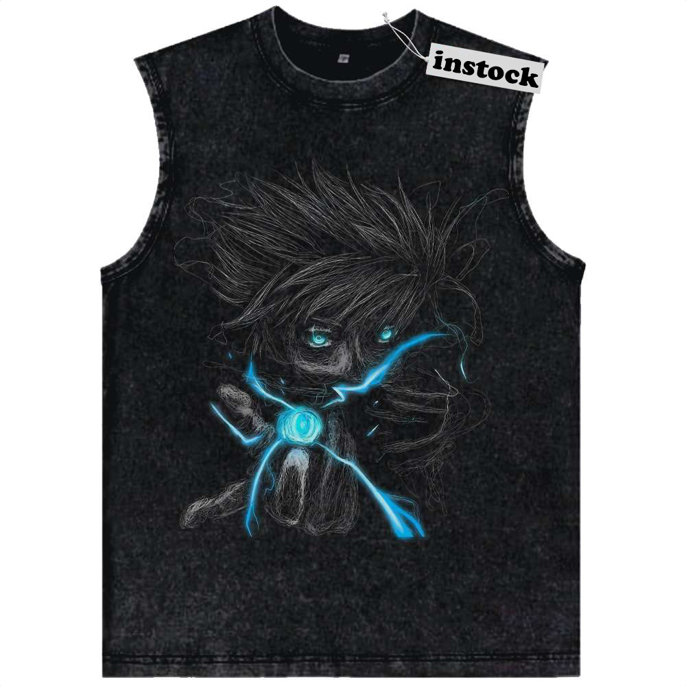 Satoru Gojo Tank Top, Jujutsu Kaisen Tank Top, Anime Tank Top, Vintage Tank Top