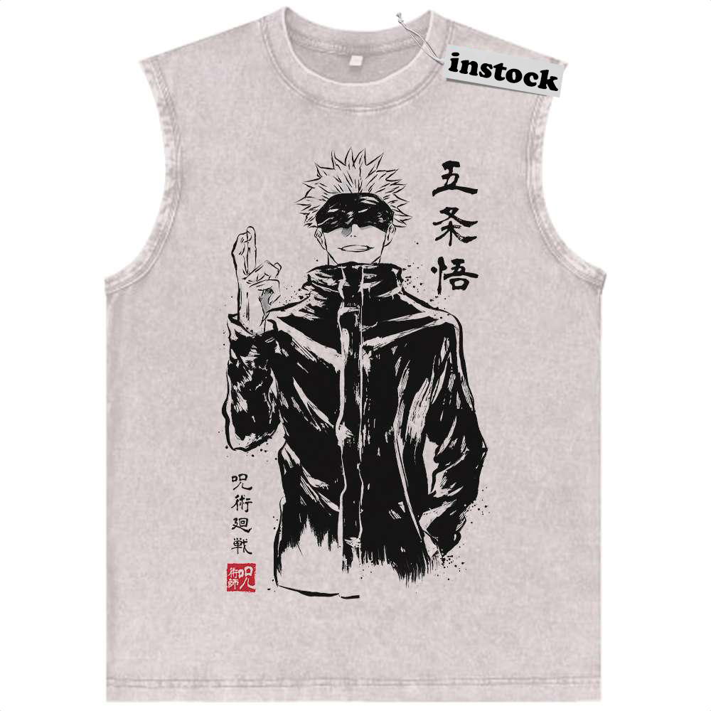 Satoru Gojo Tank Top, Jujutsu Kaisen Tank Top, Anime Tank Top, Vintage Tank Top