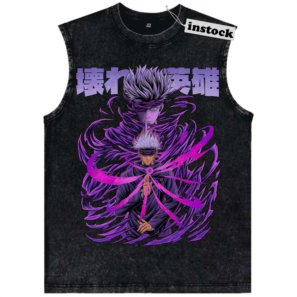Satoru Gojo Tank Top, Jujutsu Kaisen Tank Top, Anime Tank Top, Vintage Tank Top