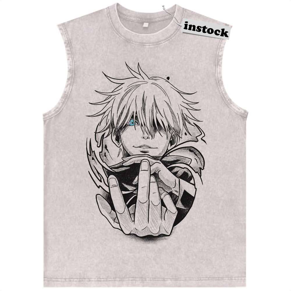 Satoru Gojo Tank Top, Jujutsu Kaisen Tank Top, Anime Tank Top, Vintage Tank Top