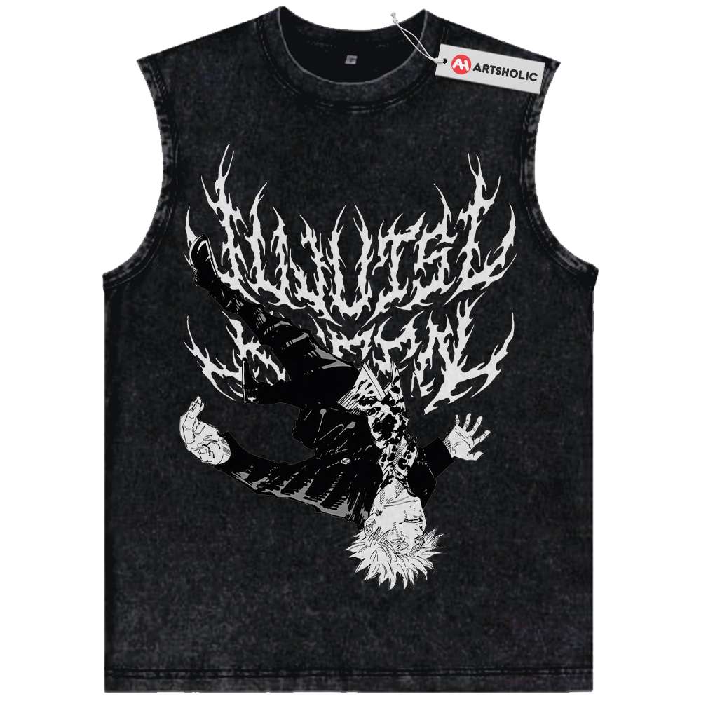 Satoru Gojo Tank Top, Jujutsu Kaisen Tank Top, Anime Tank Top, Vintage Tank Top