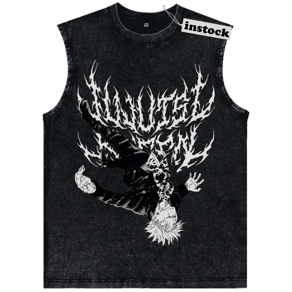 Satoru Gojo Tank Top, Jujutsu Kaisen Tank Top, Anime Tank Top, Vintage Tank Top