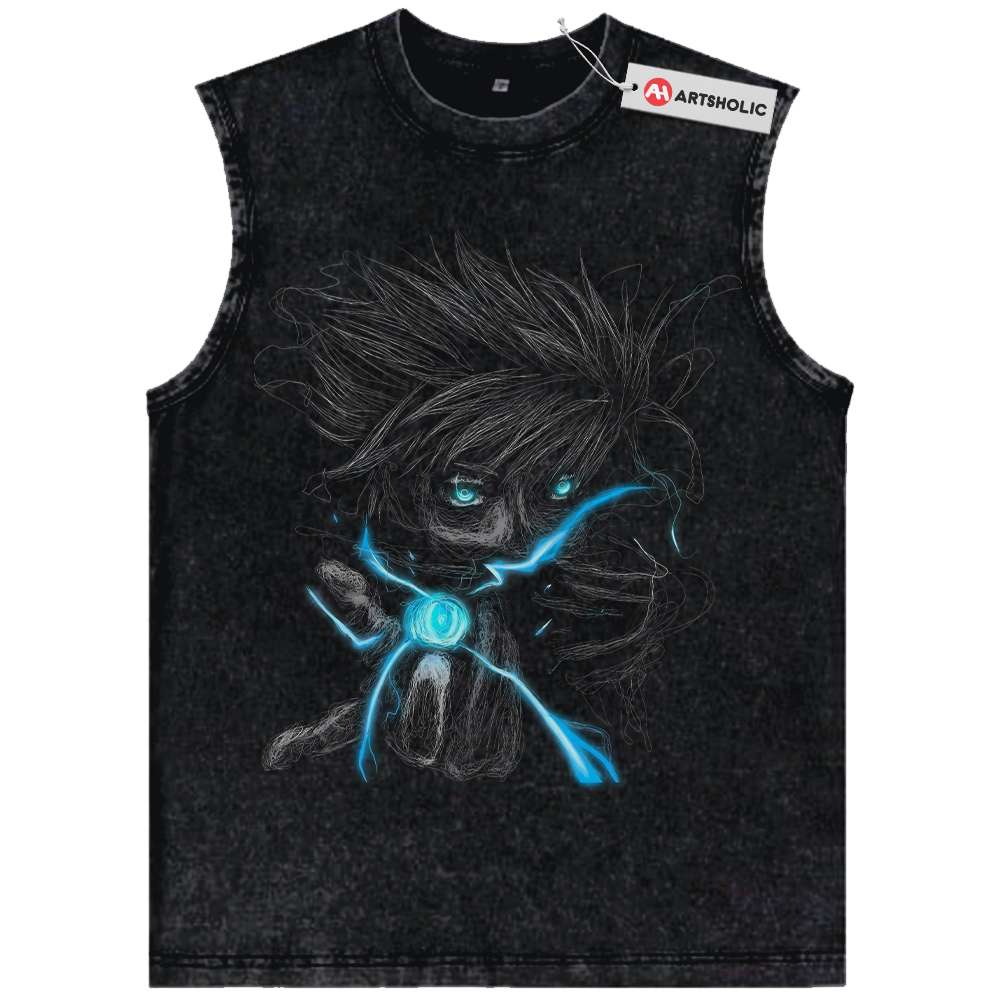 Satoru Gojo Tank Top, Jujutsu Kaisen Tank Top, Anime Tank Top, Vintage Tank Top