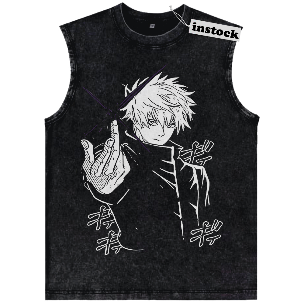 Satoru Gojo Tank Top, Jujutsu Kaisen Tank Top, Anime Tank Top, Vintage Tank Top
