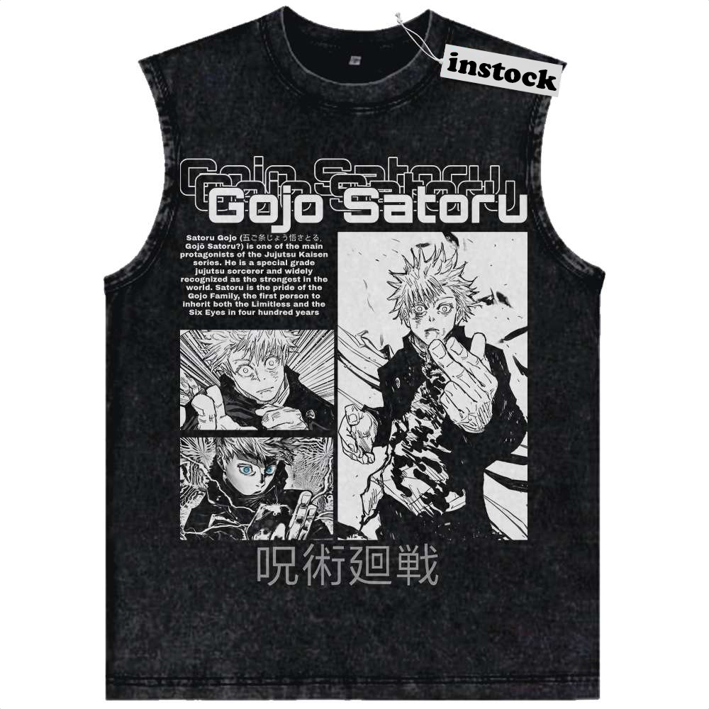 Satoru Gojo Tank Top, Jujutsu Kaisen Tank Top, Anime Tank Top, Vintage Tank Top