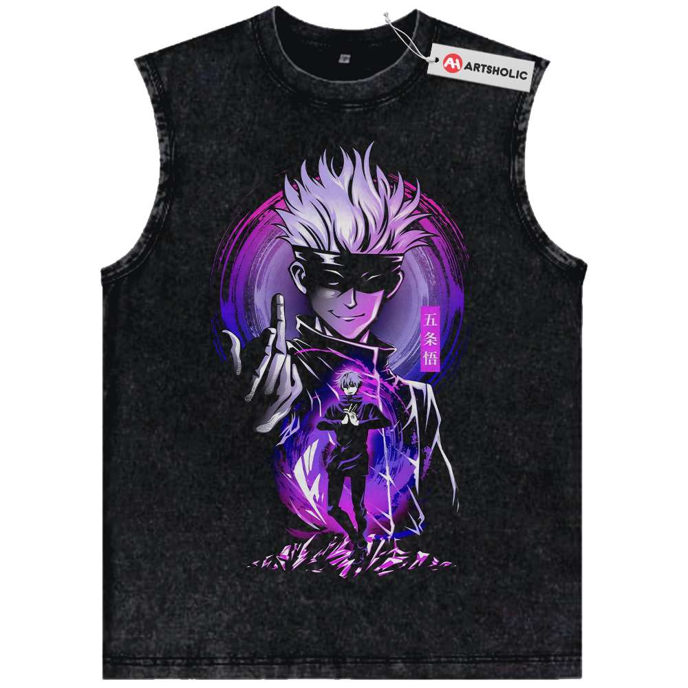 Satoru Gojo Tank Top, Jujutsu Kaisen Tank Top, Anime Tank Top, Vintage Tank Top