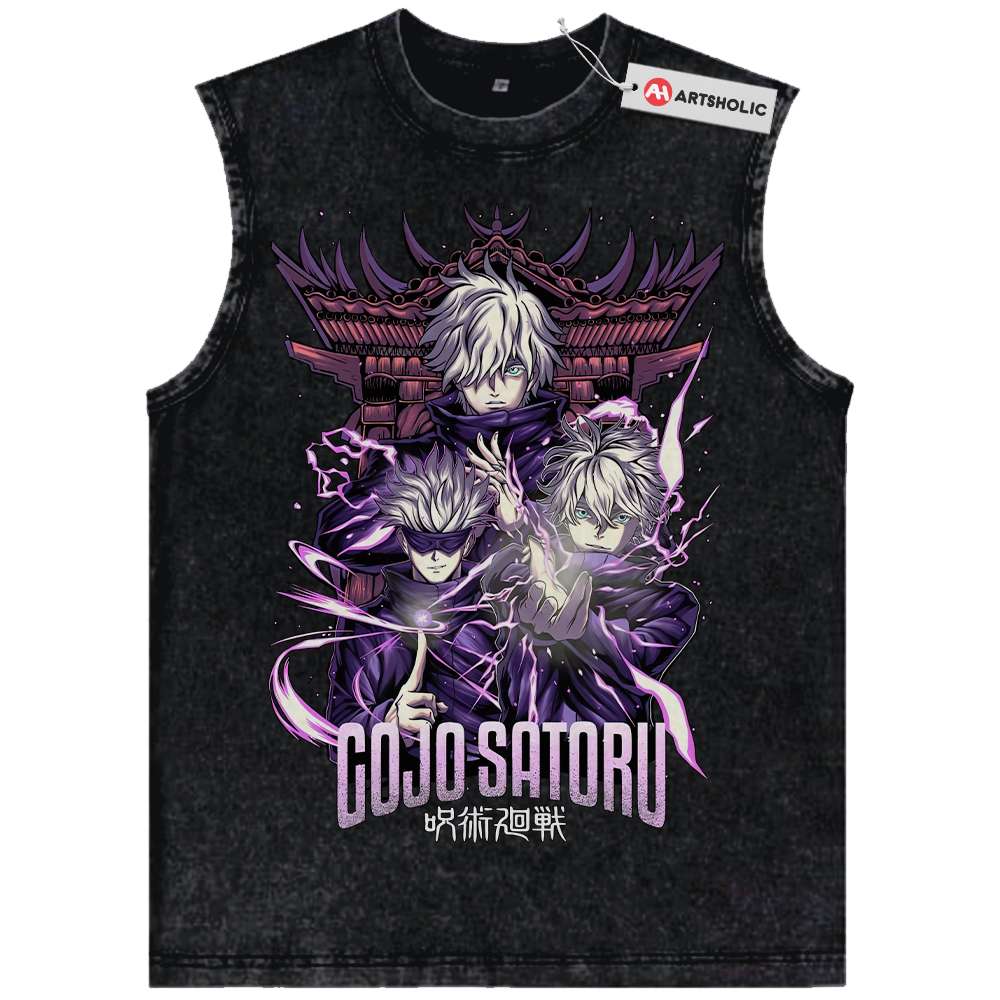 Satoru Gojo Tank Top, Jujutsu Kaisen Tank Top, Anime Tank Top, Vintage Tank Top