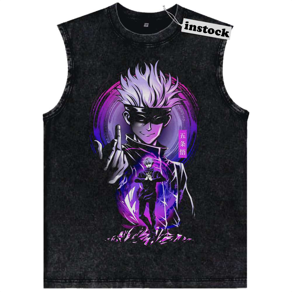 Satoru Gojo Tank Top, Jujutsu Kaisen Tank Top, Anime Tank Top, Vintage Tank Top