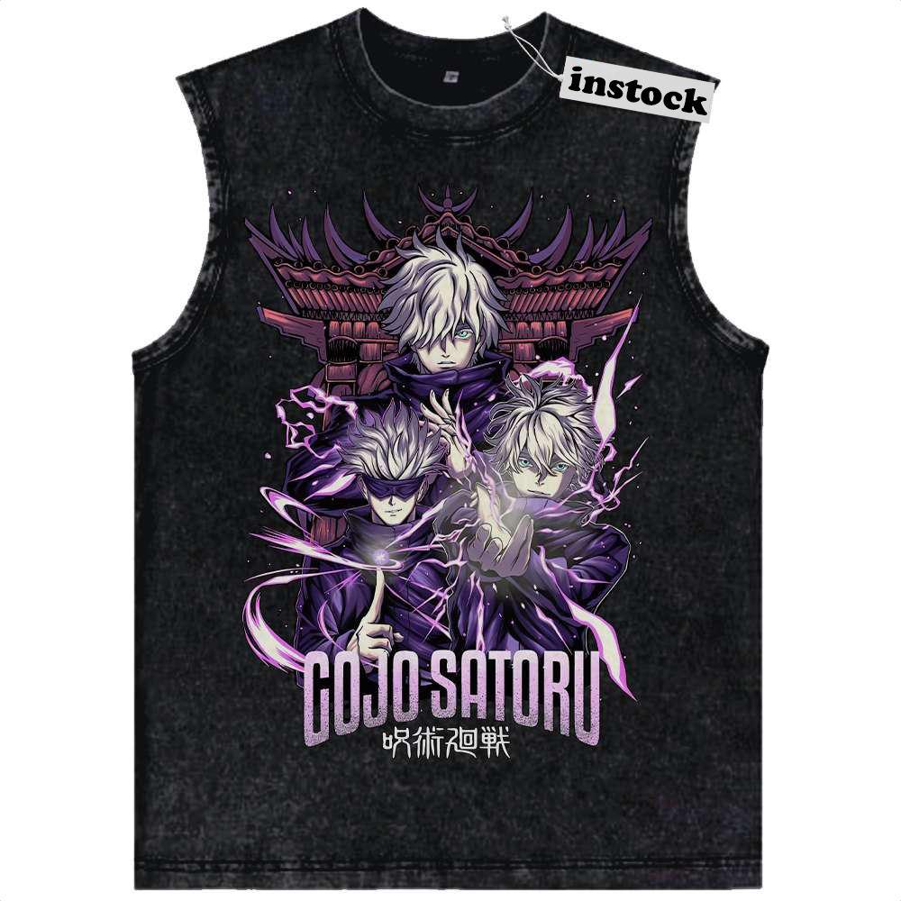 Satoru Gojo Tank Top, Jujutsu Kaisen Tank Top, Anime Tank Top, Vintage Tank Top