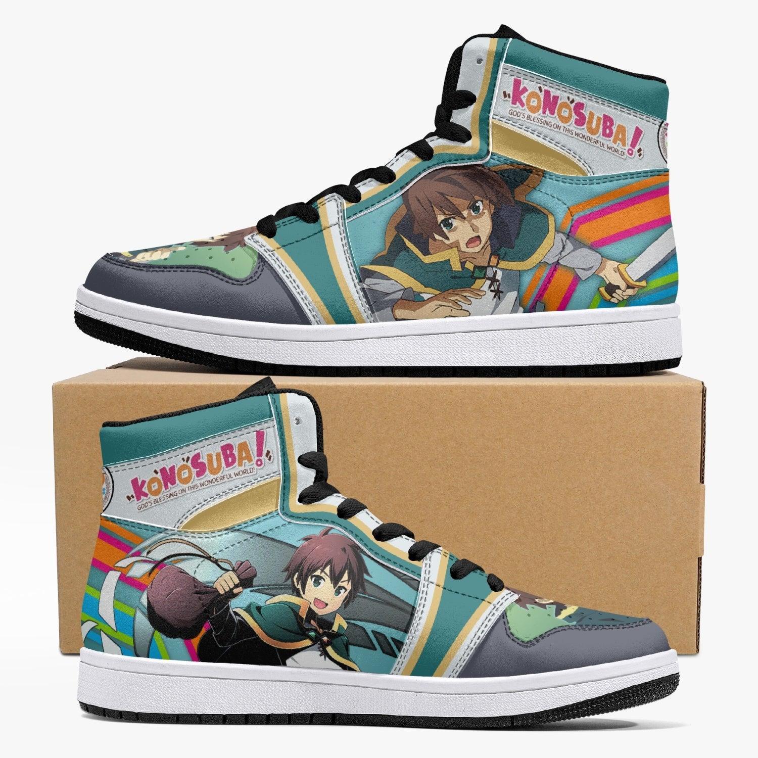Satou Kazuma Konosuba Custom Sneaker Mid 1 Basketball Shoes - Otaku Hall