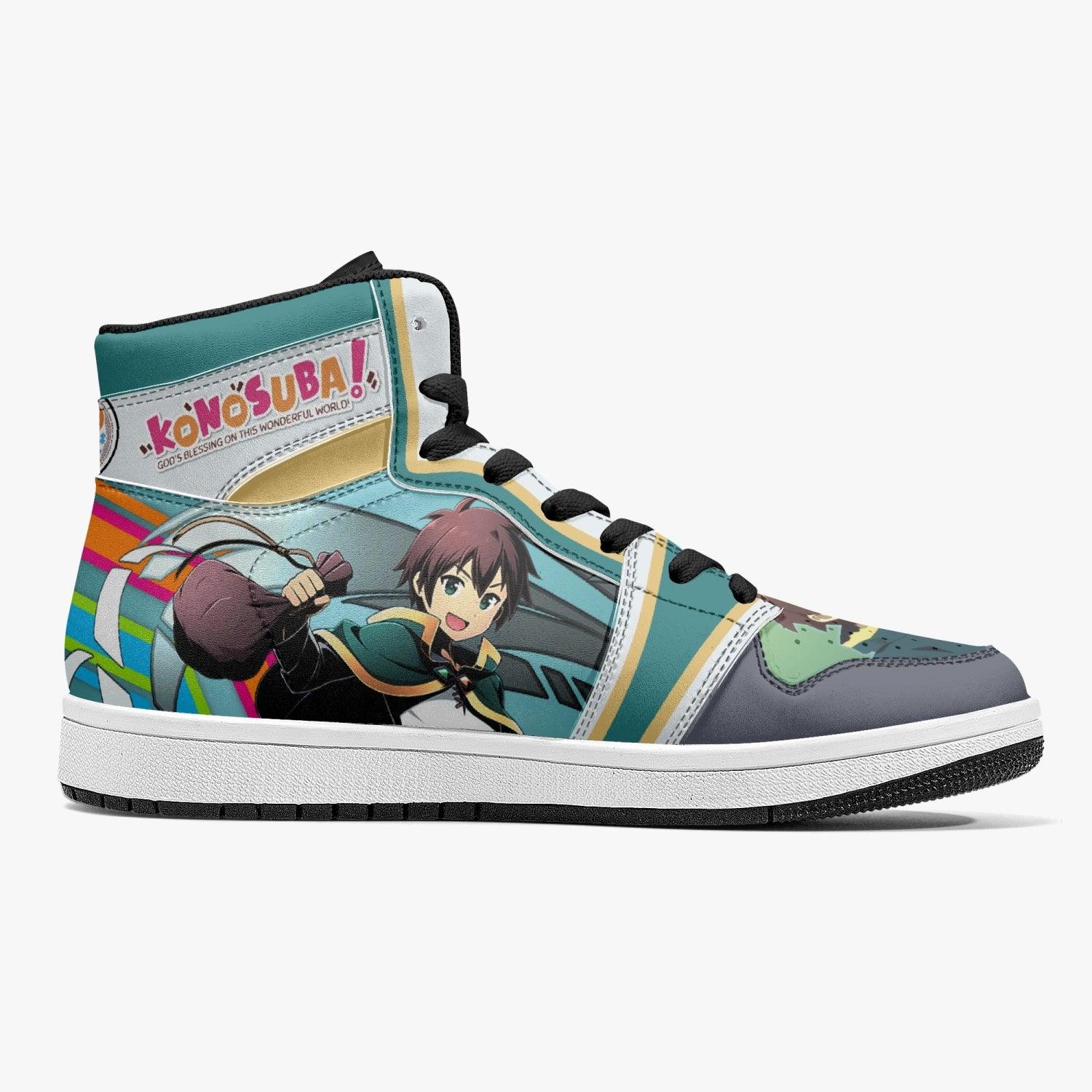 Alternative view of Satou Kazuma Konosuba Custom Sneaker Mid 1 Basketball Shoes - Otaku Hall