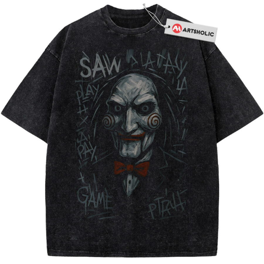 Alternative view of Saw Shirt, Halloween Shirt, Vintage T-Shirt