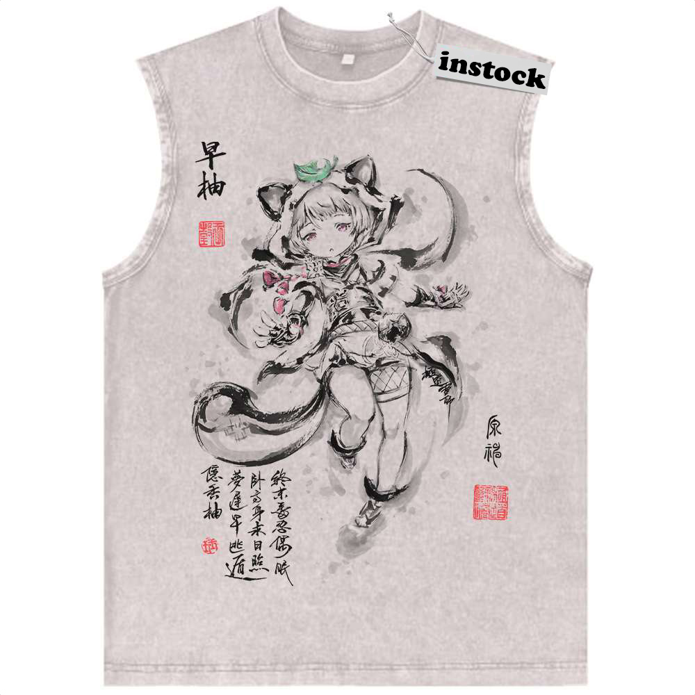 Sayu Tank Top, Genshin Impact Tank Top, Game Tank Top, Vintage Tank Top