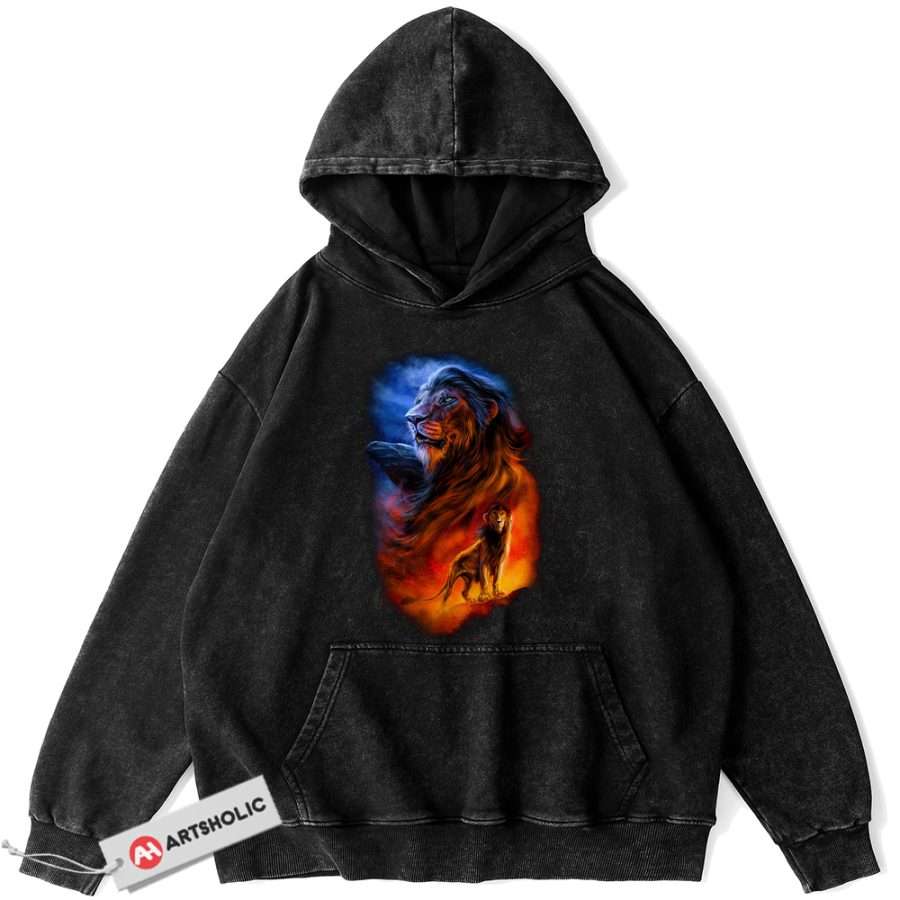 Alternative view of Scar Hoodie, The Lion King Hoodie, Disney Hoodie, Animated Hoodie, Vintage Hoodie