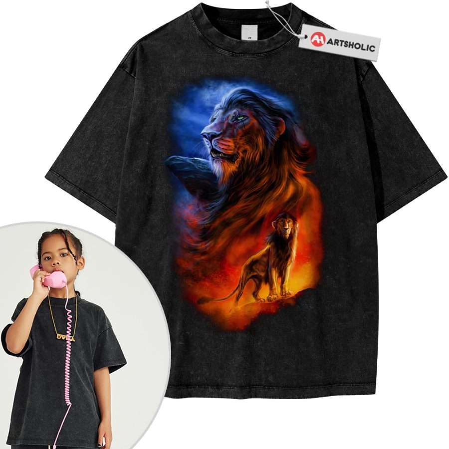 Alternative view of Scar Shirt For Kids, The Lion King Shirt For Kids, Disney Shirt For Kids, Animated Shirt For Kids, Vintage T-Shirt For Kids