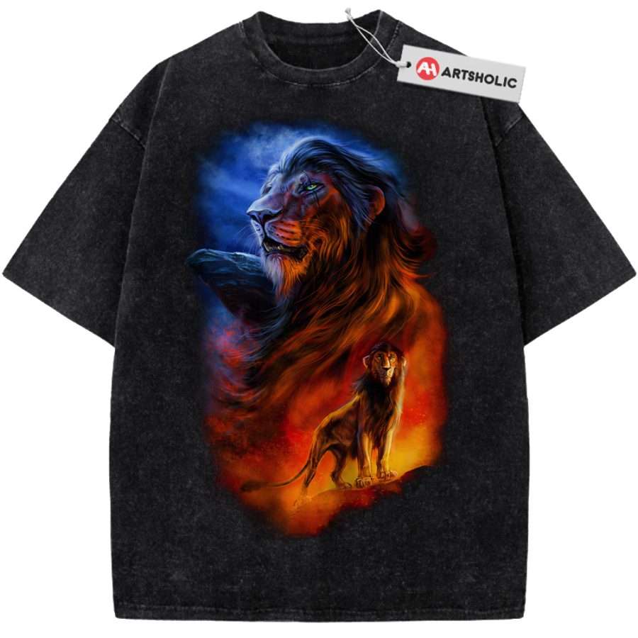 Alternative view of Scar Shirt, The Lion King Shirt, Disney Shirt, Animated Shirt, Vintage T-Shirt