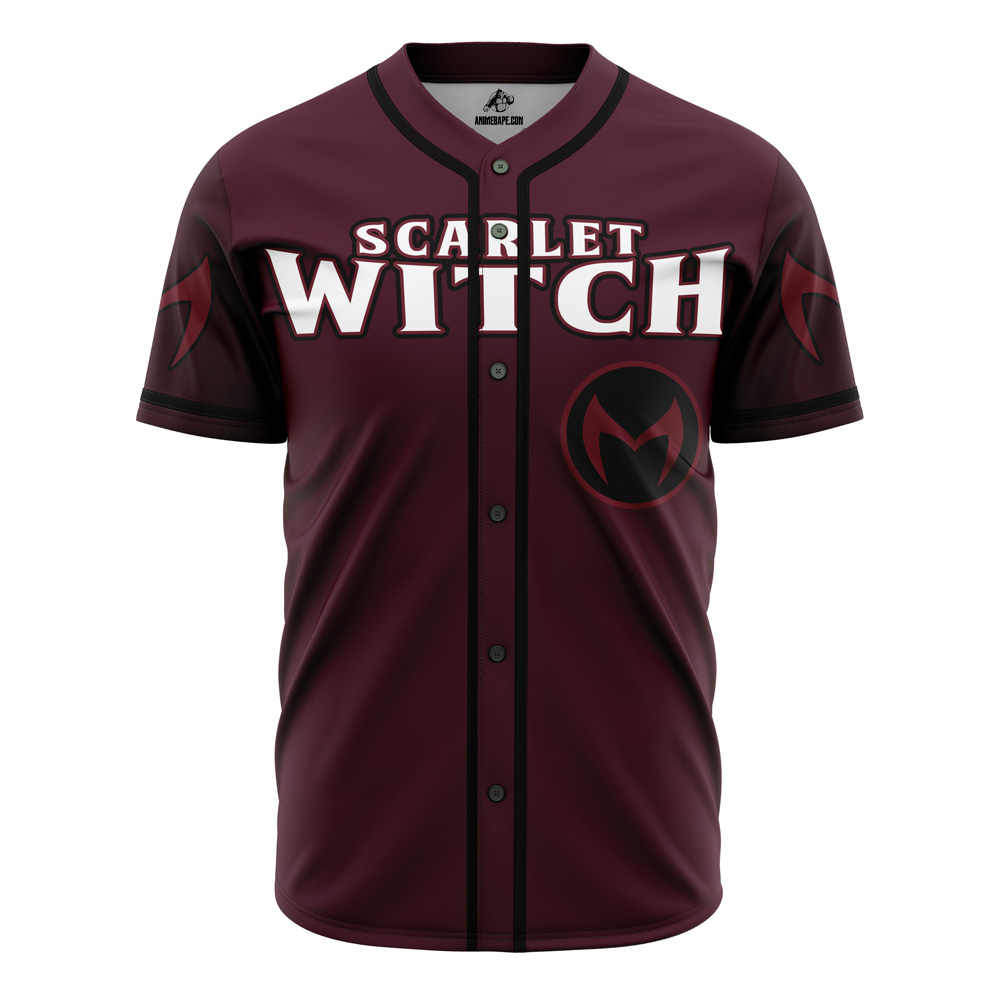 Scarlet Witch Marvel Custom Baseball Jersey - Otaku Hall