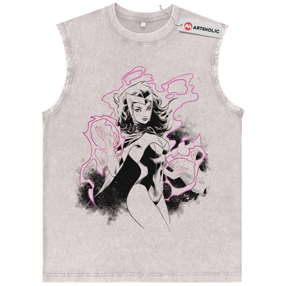 Scarlet Witch Tank Top, Wanda Maximoff Tank Top, Marvel Comics Tank Top, Vintage Tank Top