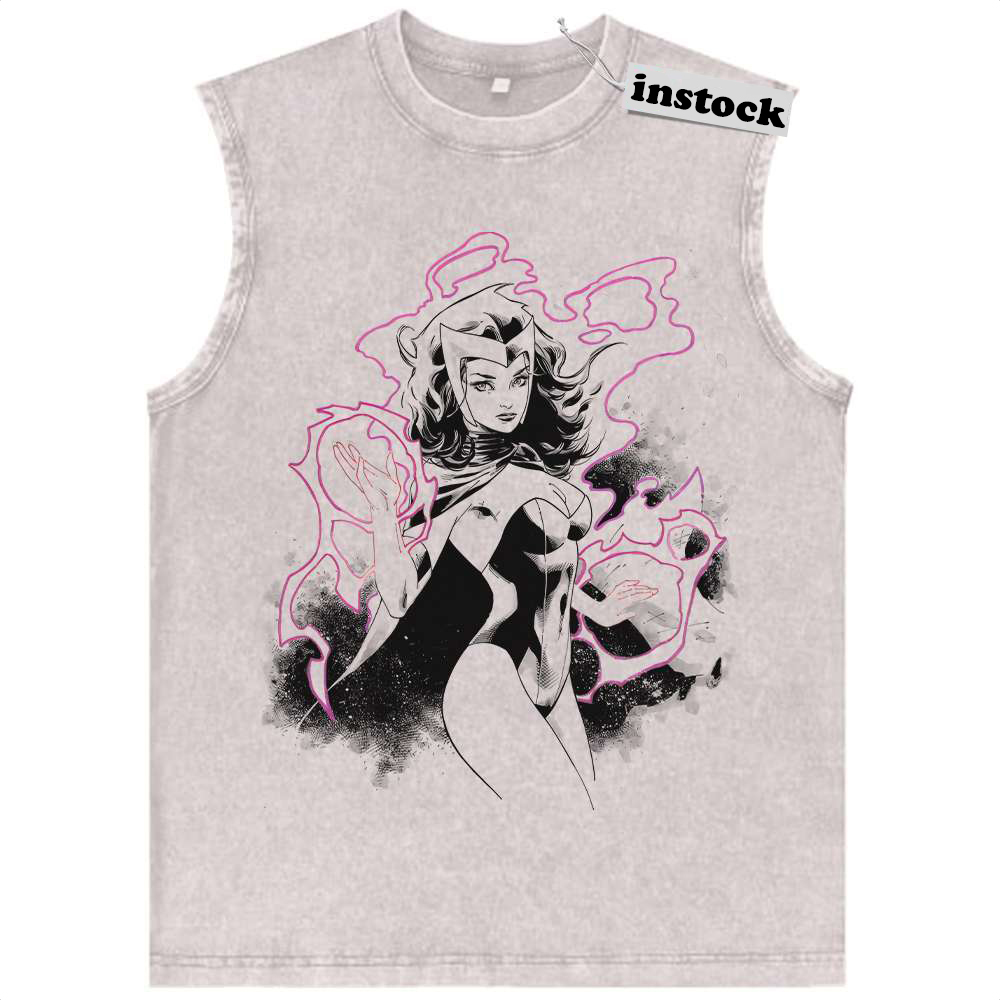 Scarlet Witch Tank Top, Wanda Maximoff Tank Top, Marvel Comics Tank Top, Vintage Tank Top