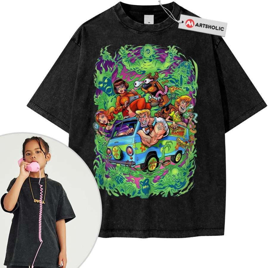 Alternative view of Scooby-Doo Shirt For Kids, Animated Shirt For Kids, Vintage Tee For Kids