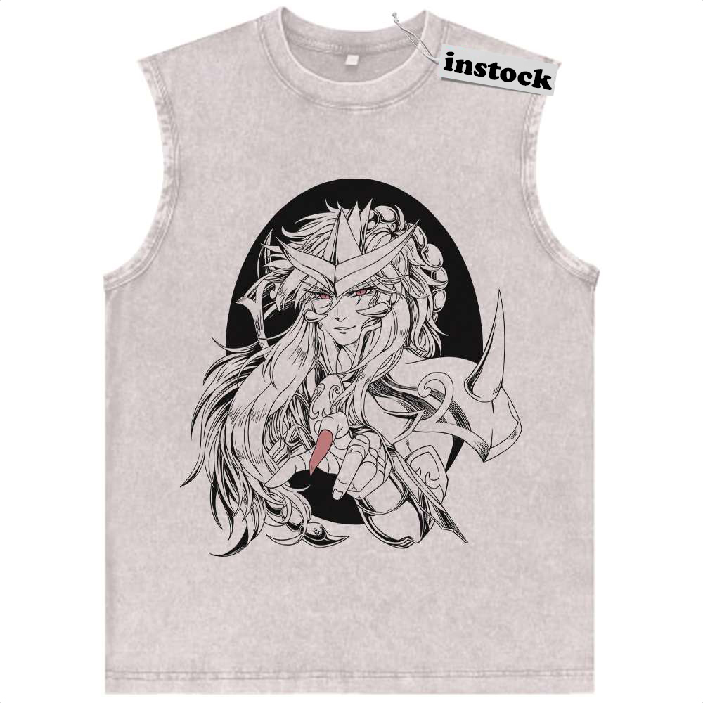Scorpio Milo Tank Top, Saint Seiya Tank Top, Anime Tank Top, Vintage Tank Top