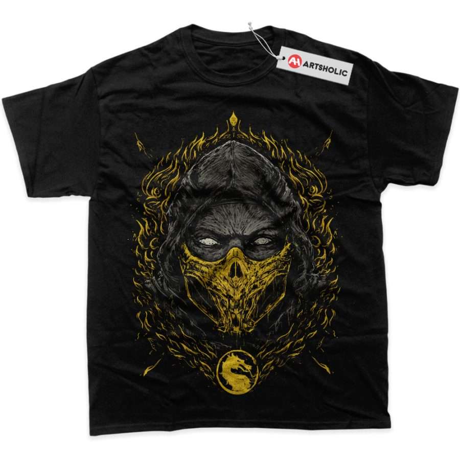 Alternative view of Scorpion Shirt, Mortal Kombat Shirt, Game Shirt, Graphic T-Shirt