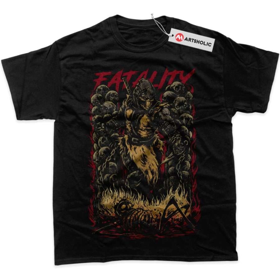Alternative view of Scorpion Shirt, Mortal Kombat Shirt, Game Shirt, Graphic Tee