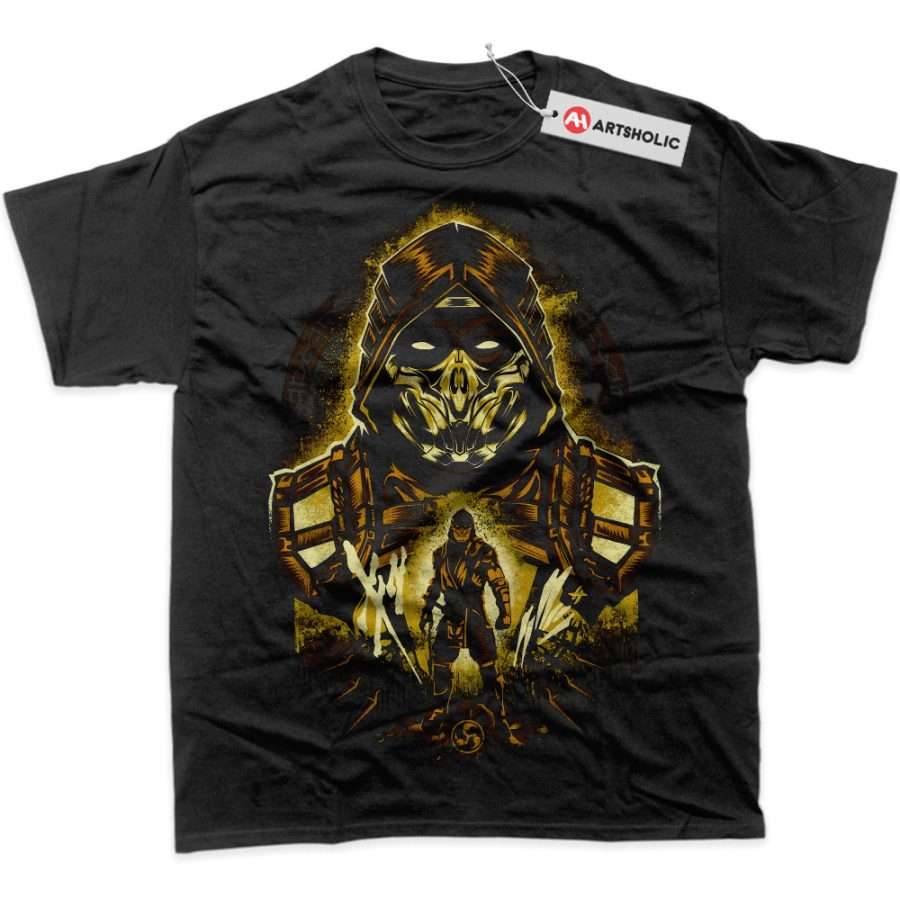 Alternative view of Scorpion Shirt, Mortal Kombat Shirt, Game Shirt, Graphic Tee