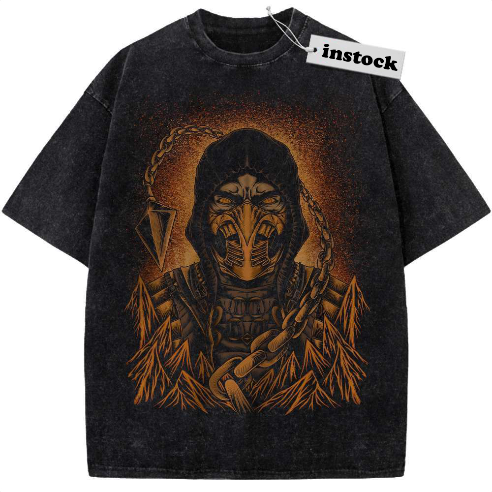 Scorpion Shirt, Mortal Kombat Shirt, Game Shirt, Vintage T-Shirt