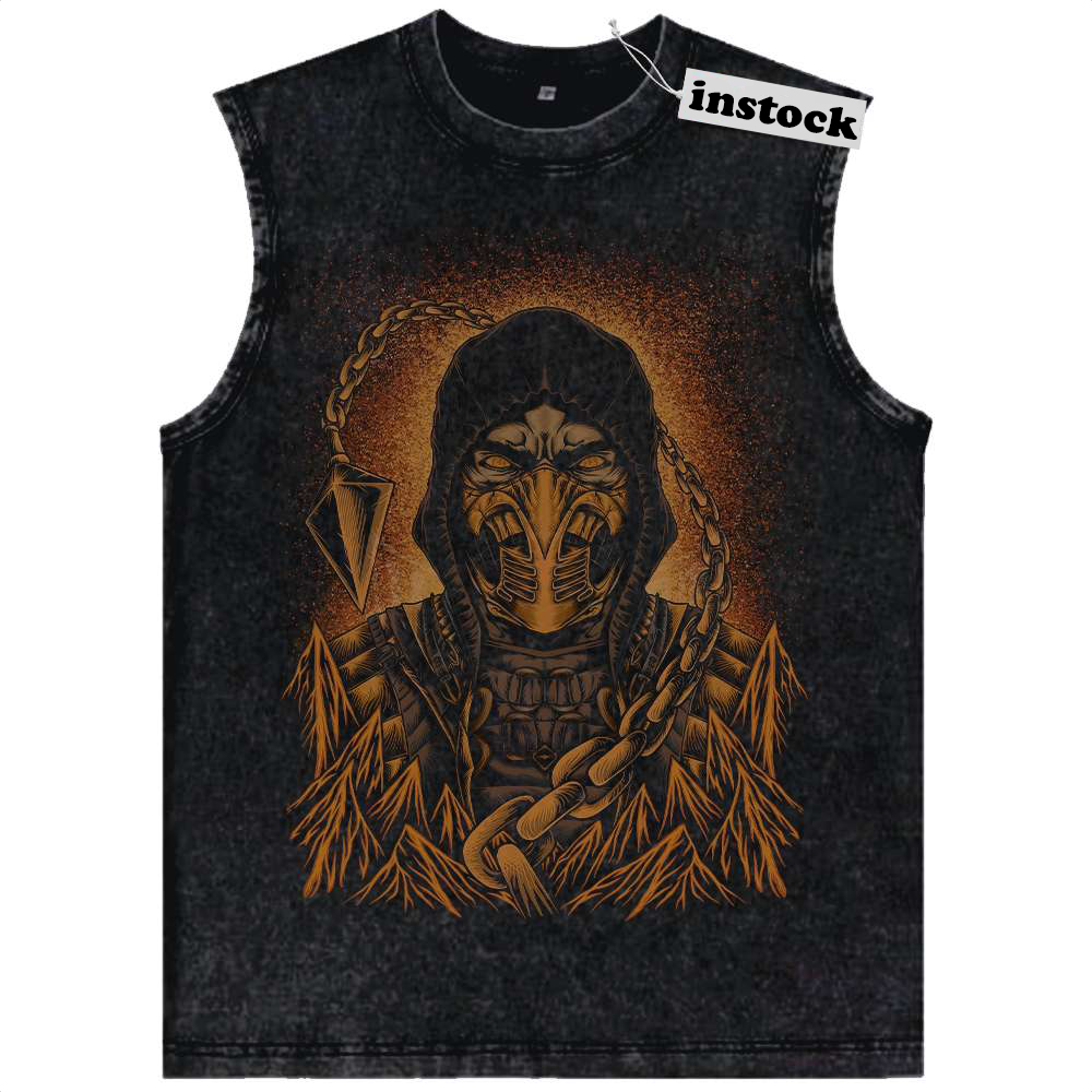Scorpion Tank Top, Mortal Kombat Tank Top, Game Tank Top, Vintage Tank Top