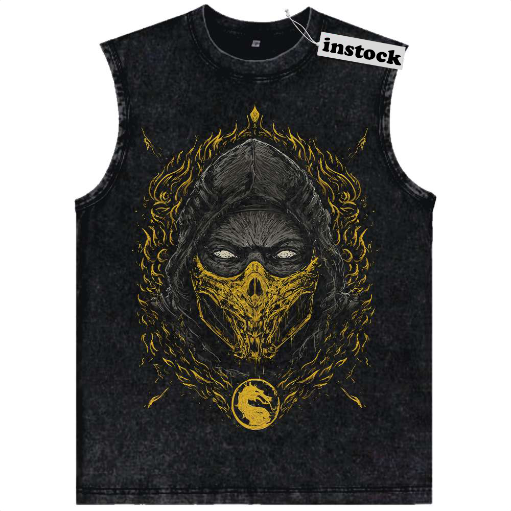 Scorpion Tank Top, Mortal Kombat Tank Top, Game Tank Top, Vintage Tank Top