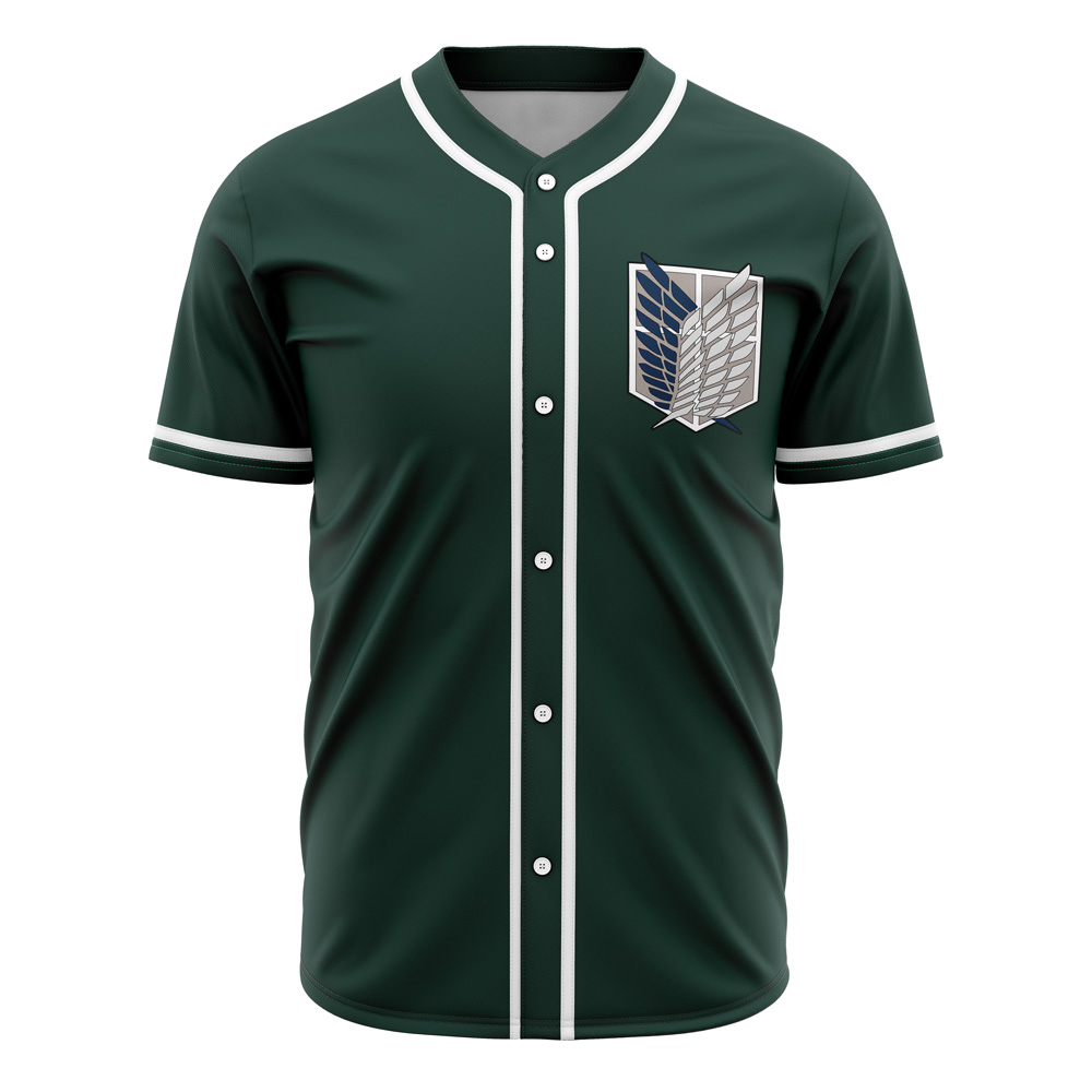 Scouting Regiment Attack on Titan Custom Baseball Jersey - Otaku Hall