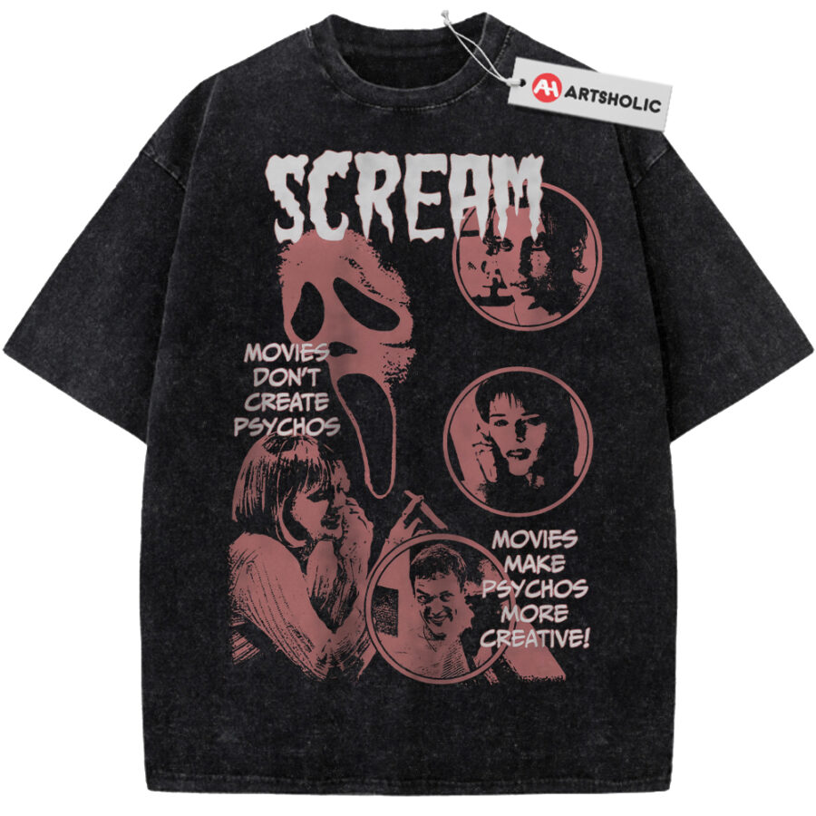 Alternative view of Scream Shirt, Halloween Shirt, Horror Movie Shirt, Vintage T-Shirt