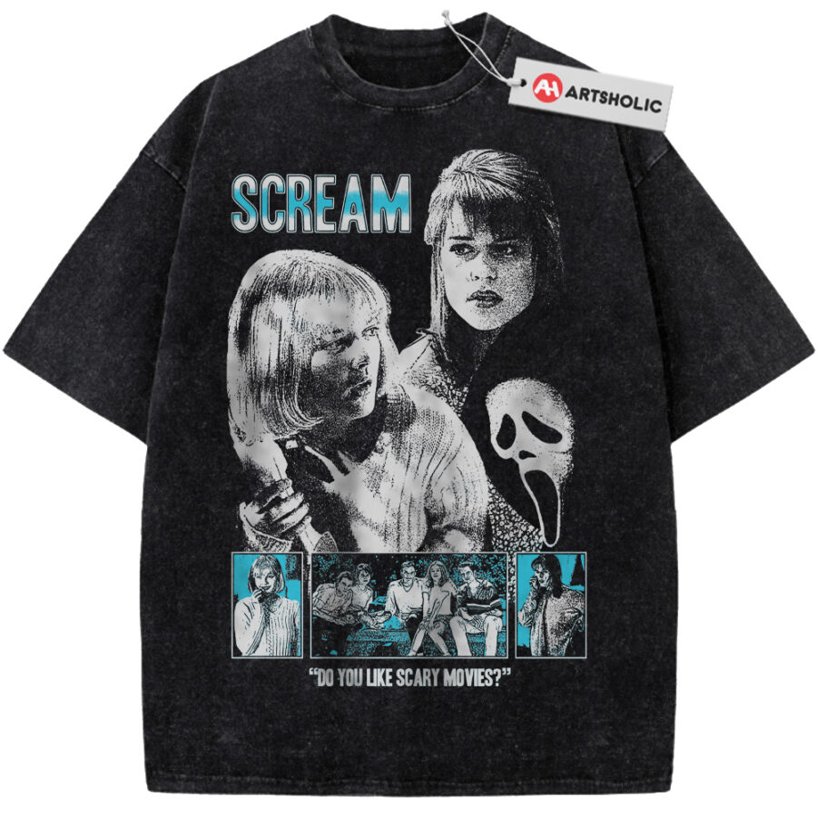 Alternative view of Scream Shirt, Halloween Shirt, Horror Movie Shirt, Vintage T-Shirt