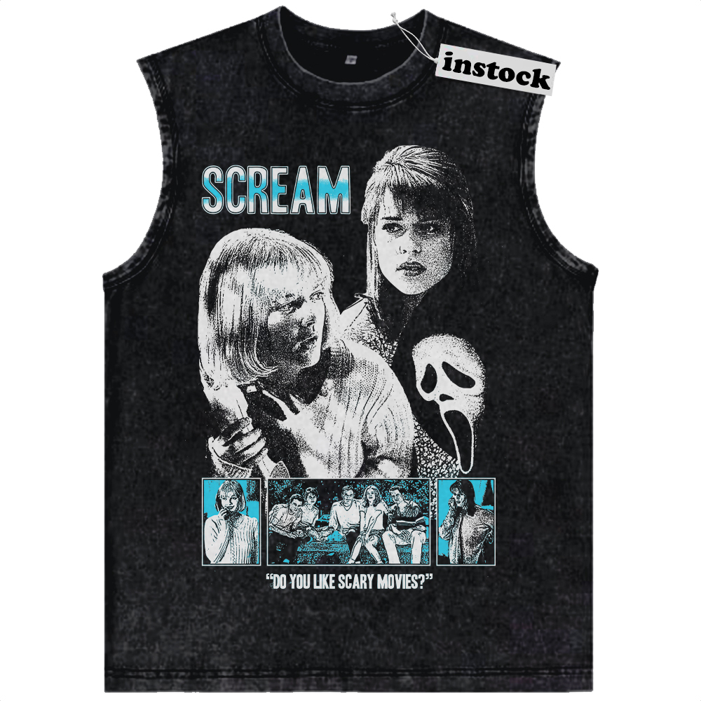 Scream Tank Top, Halloween Tank Top, Horror Movie Tank Top, Vintage Tank Top