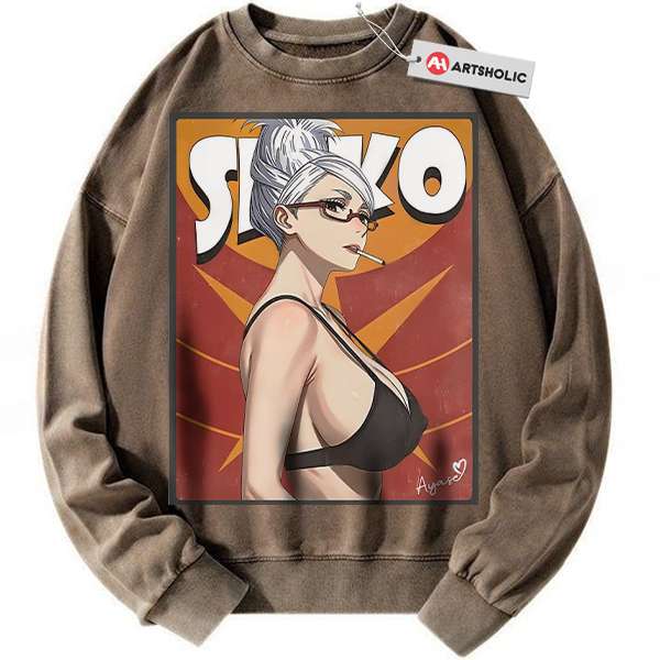 Alternative view of Seiko Ayase Sweatshirt, Dandadan Sweatshirt, Anime Sweatshirt, Vintage Sweater