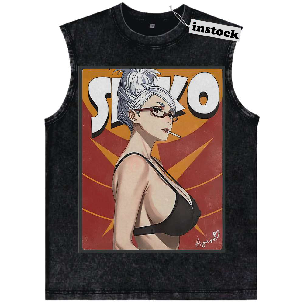 Seiko Ayase Tank Top, Dandadan Tank Top, Anime Tank Top, Vintage Tank Top