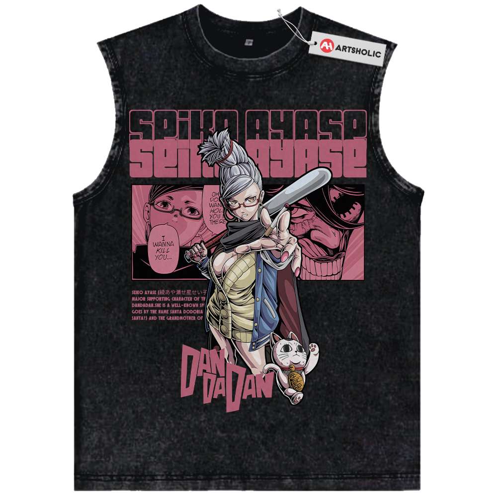 Seiko Ayase Tank Top, Dandadan Tank Top, Anime Tank Top, Vintage Tank Top