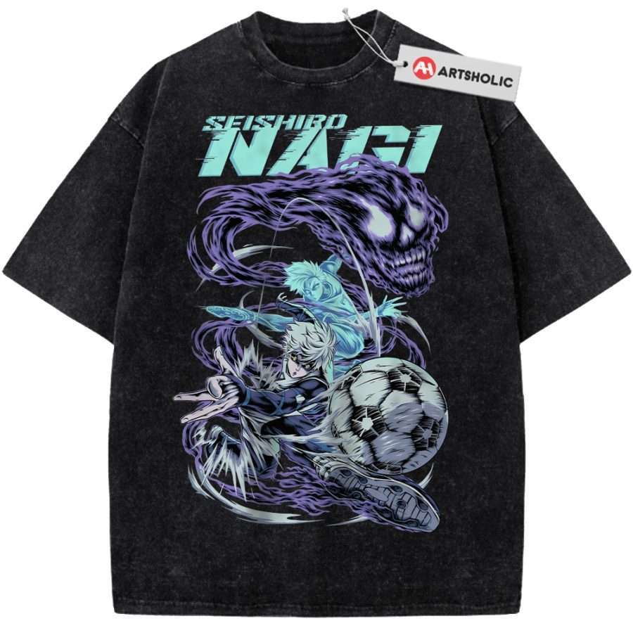 Alternative view of Seishiro Nagi Shirt, Blue Lock Shirt, Anime Shirt, Vintage Tee