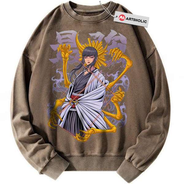 Alternative view of Senjumaru Shutara Sweatshirt, Bleach Sweatshirt, Anime Sweatshirt, Vintage Sweatshirt