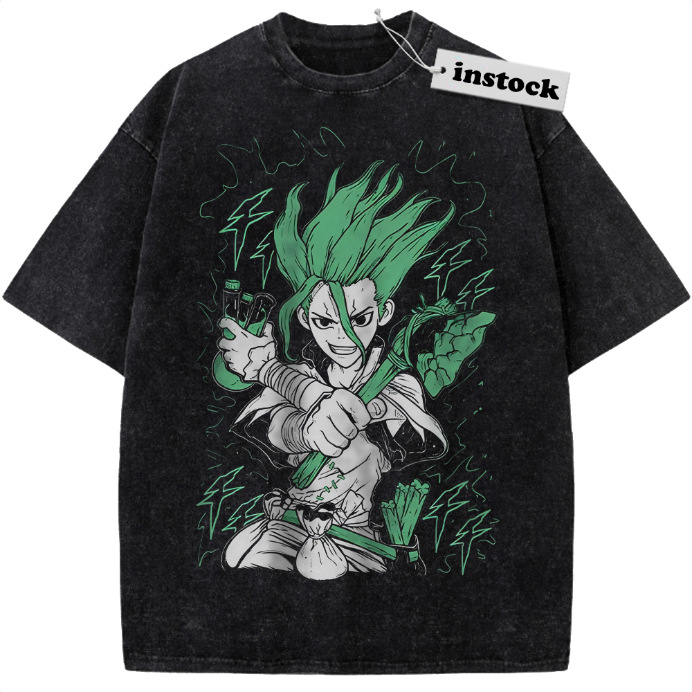 Senku Ishigami Shirt, Dr Stone Shirt, Anime Shirt, Vintage T-Shirt