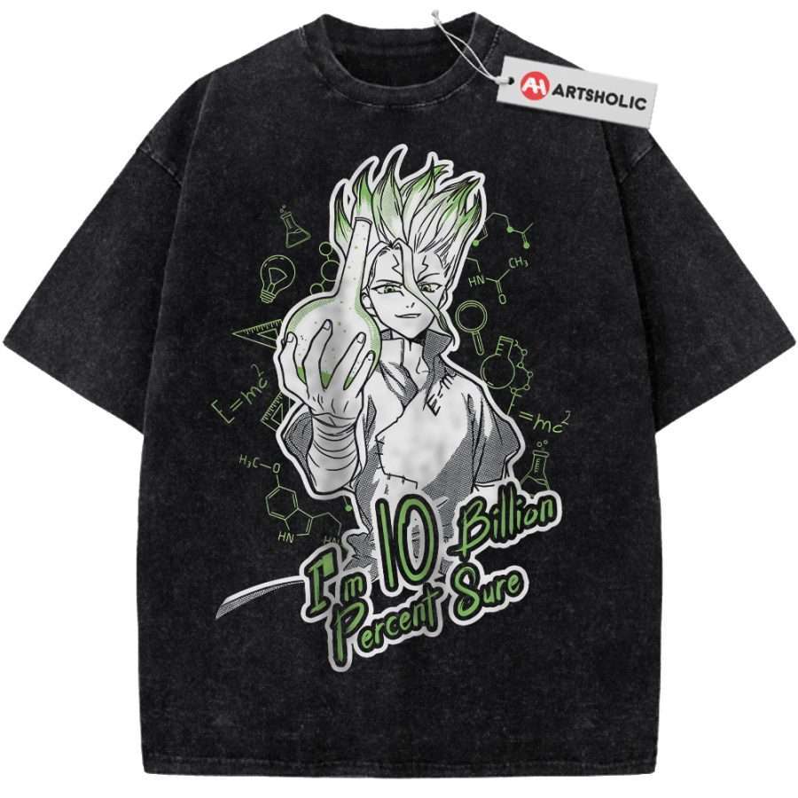 Alternative view of Senku Ishigami Shirt, Dr Stone Shirt, Anime Shirt, Vintage T-Shirt