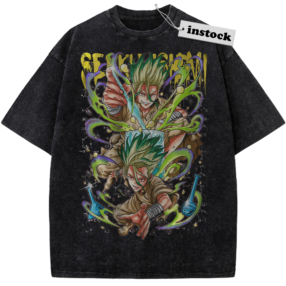 Senku Ishigami Shirt, Dr. Stone Shirt, Anime Shirt, Vintage Tee