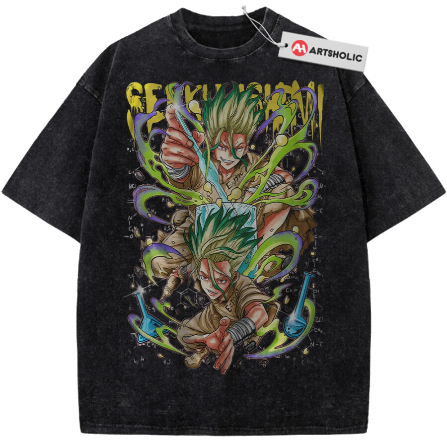 Alternative view of Senku Ishigami Shirt, Dr. Stone Shirt, Anime Shirt, Vintage Tee