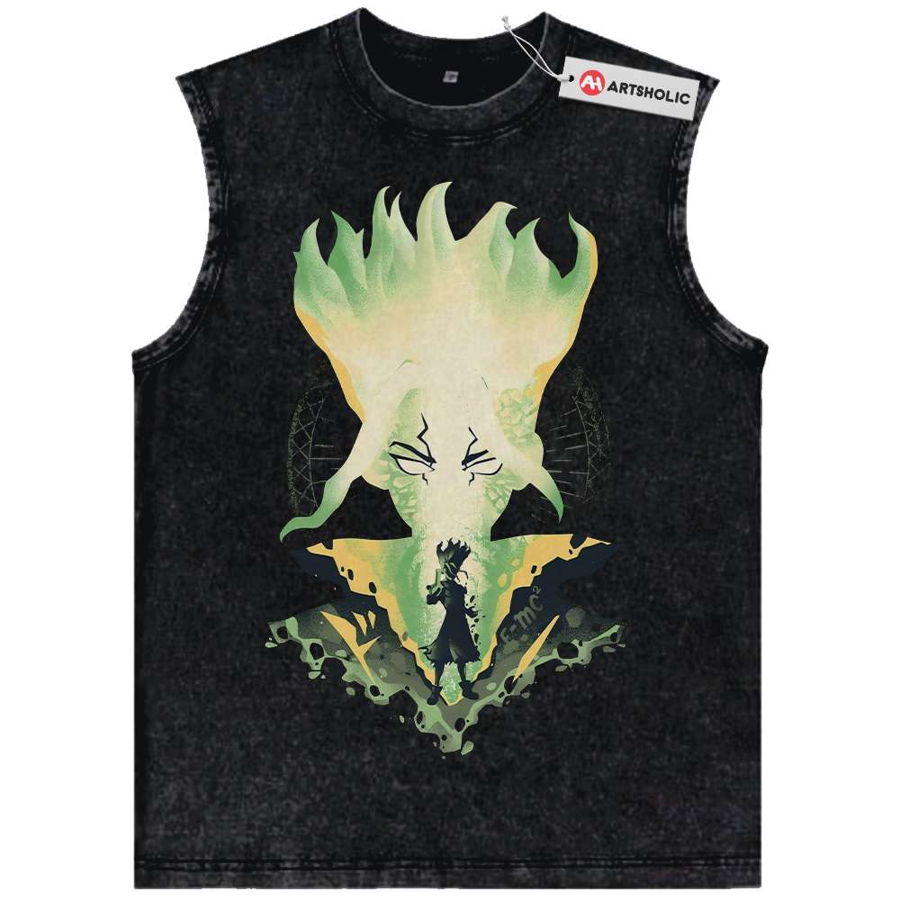 Senku Ishigami Tank Top, Dr Stone Tank Top, Anime Tank Top, Vintage Tank Top