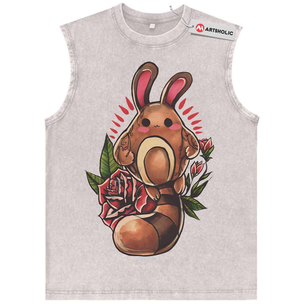 Alternative view of Sentret Tank Top, Pokemon Tank Top, Anime Tank Top, Vintage Tank Top