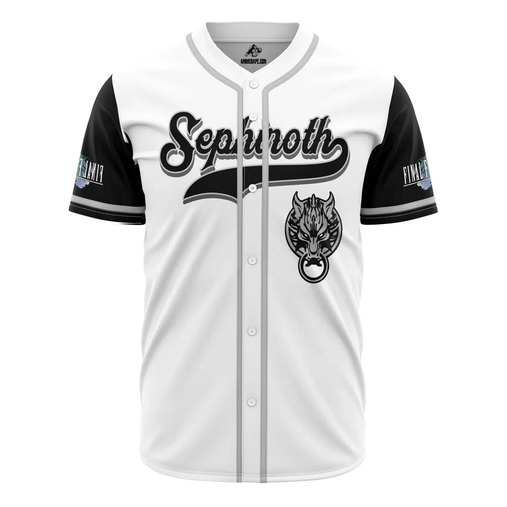 Sephiroth Final Fantasy Custom Baseball Jersey - Otaku Hall