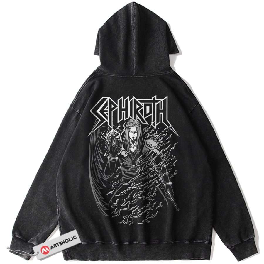 Alternative view of Sephiroth Hoodie, Final Fantasy Hoodie, Game Hoodie, Vintage Hoodie