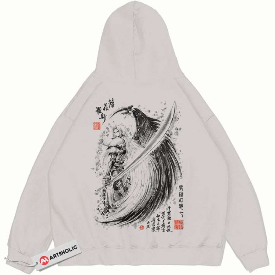 Alternative view of Sephiroth Hoodie, Final Fantasy Hoodie, Game Hoodie, Vintage Hoodie